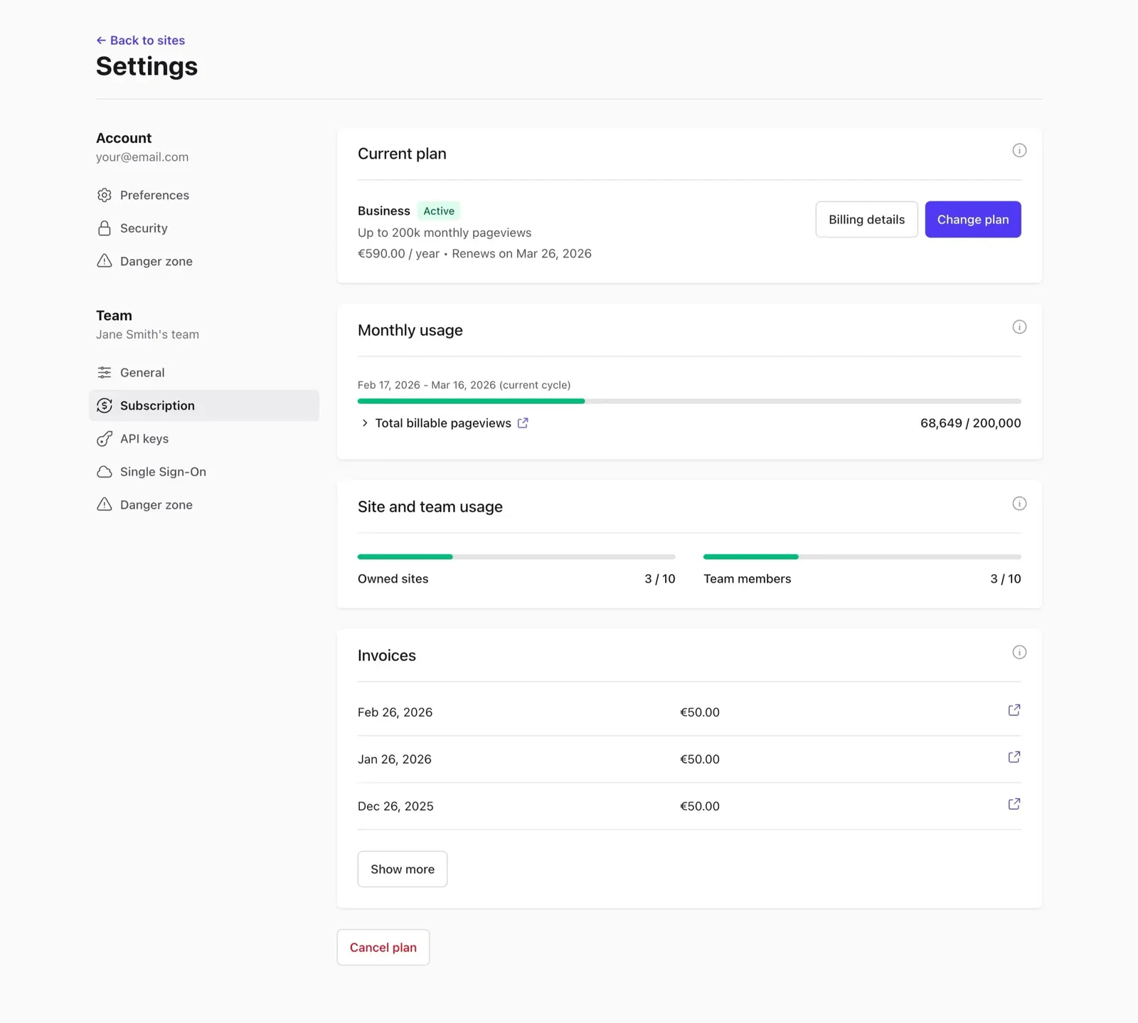 Change Plausible Plan